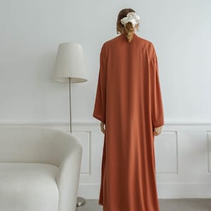 Jolene Floor Length Loungewear / Robe and Night gown / Bridal Satin Sleepwear Set image 5