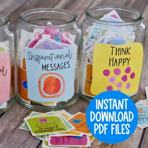 Positive Affirmation Ermutigungskarten - Self Care Box - Get Well Pflegepaket - druckbare Motivationskarten - Positivitätszitate-3er-Set