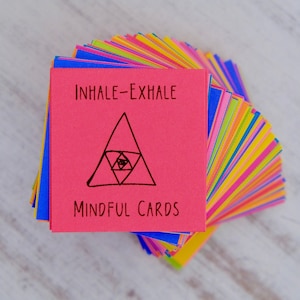Inhale Exhale Mindfulness Cards - Cartes inspirantes pour établir de bonnes intentions et développer un état d'esprit positif
