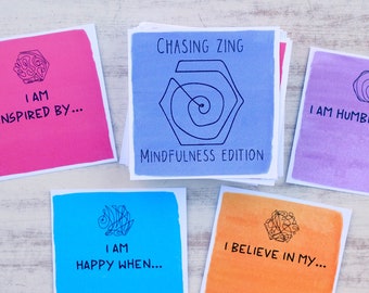 Mindfulness Reflection Cards: Self-Care Writing Prompts (Digital Download)