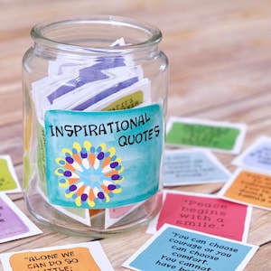 Cartes de citations inspirantes - Lot 3 | Messages positifs, pleine conscience et réflexion | Citations heureuses et motivantes | Téléchargement numérique