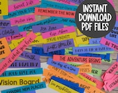 Dream Board Kit: Printable Vision Board Cutouts (PDF Download)