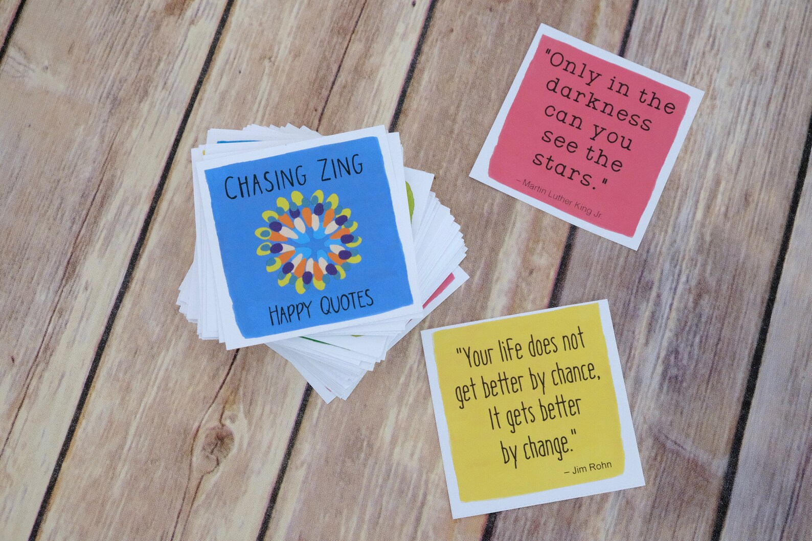 Inspirational Quote Cards Set 1 Positive Messages Happy Etsy