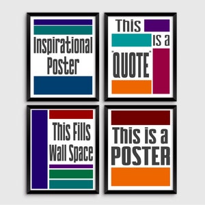 College Dorm Room Decor - Funny Inspirational Posters Set 10 - Printable Wall Art - Digital Prints - Humor Decoration for him
