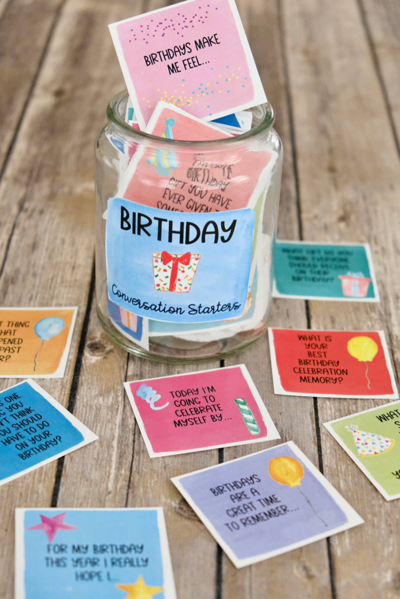 Birthday Conversation Starters Family Dinner Conversation Etsy