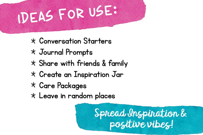 Motivational Cards Writing Prompts Inspirational Cards Conversation Starters Life Purpose Self Discovery Reflection Cards