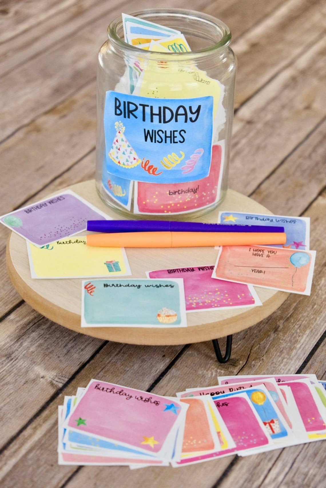 Birthday Wishes Jar Birthday Memory Jar Birthday Party | Etsy