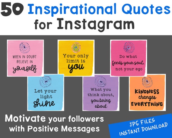 Inspirational Positivity Quotes And Motivational Messages 50 Etsy