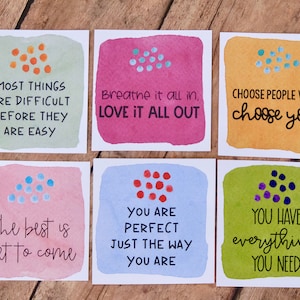 Positive Thinking Motivational Cards - Set 3 - Inspirational Cards ...