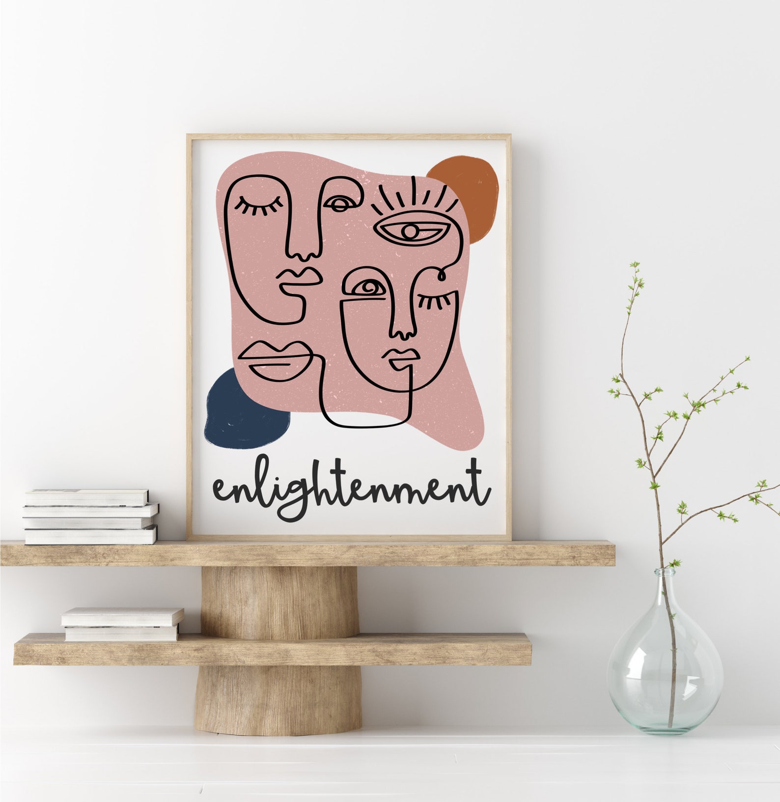 Boho Inspired Word Posters Printable Wall Art Digital Etsy