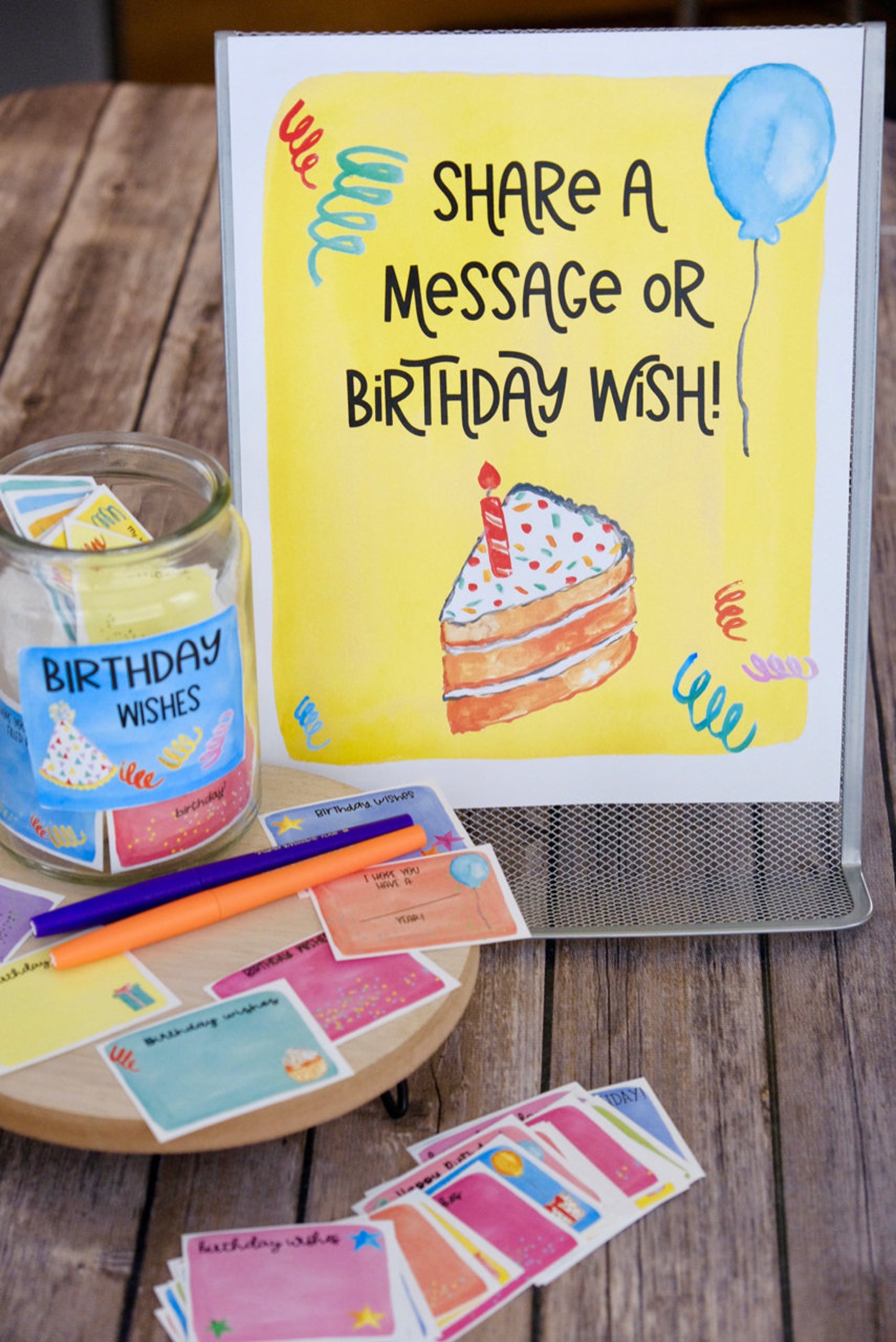 Happy Birthday Wishes Make Your Own Jar of Birthday Messages Etsy