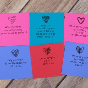 Date Night Jar Date night Idea Relationship Question Cards and Conversation Starters: Talk about Love, Goals and Relationship image 2