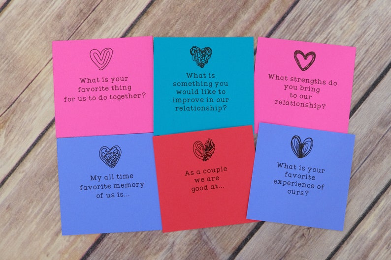 Date Night Jar Date night Idea Relationship Question Cards and Conversation Starters: Talk about Love, Goals and Relationship image 2