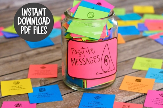 Positive Message Cards: Ink Friendly Inspiration Notes (Digital Download)