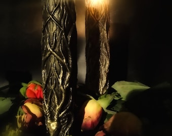 Deer candle set, Gothic, Ceremony, Dark home decoration,Forest Candles,Scented Pillar ,Painted, Antler, Stag,Incense, Decorative Candle, Eco