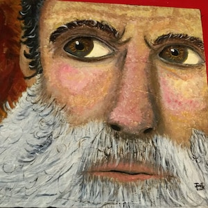 20 x 16 original oil on canvas portrait painting. Introspective , Oil Painting