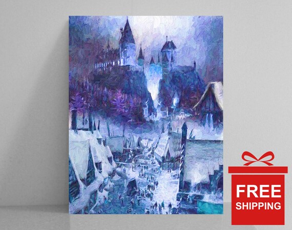 Hogsmeade Printable Hogwarts Print Harry Potter Art Harry | Etsy