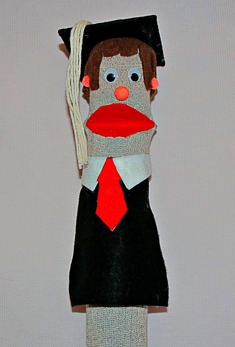 Sock Puppet the Grad Perfect Gift for That Graduate or for a Etsy