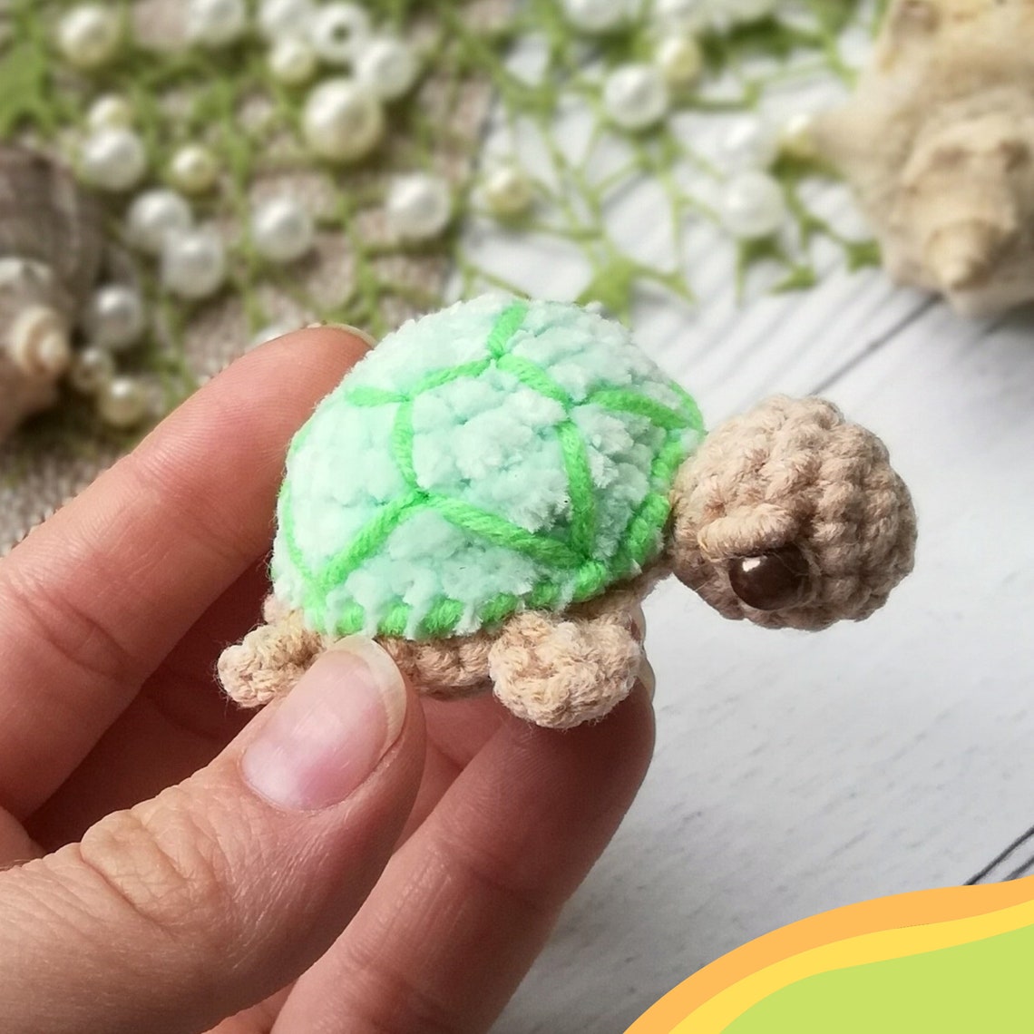 Crochet tiny turtle Pattern Amigurumi baby turtle PDF Etsy