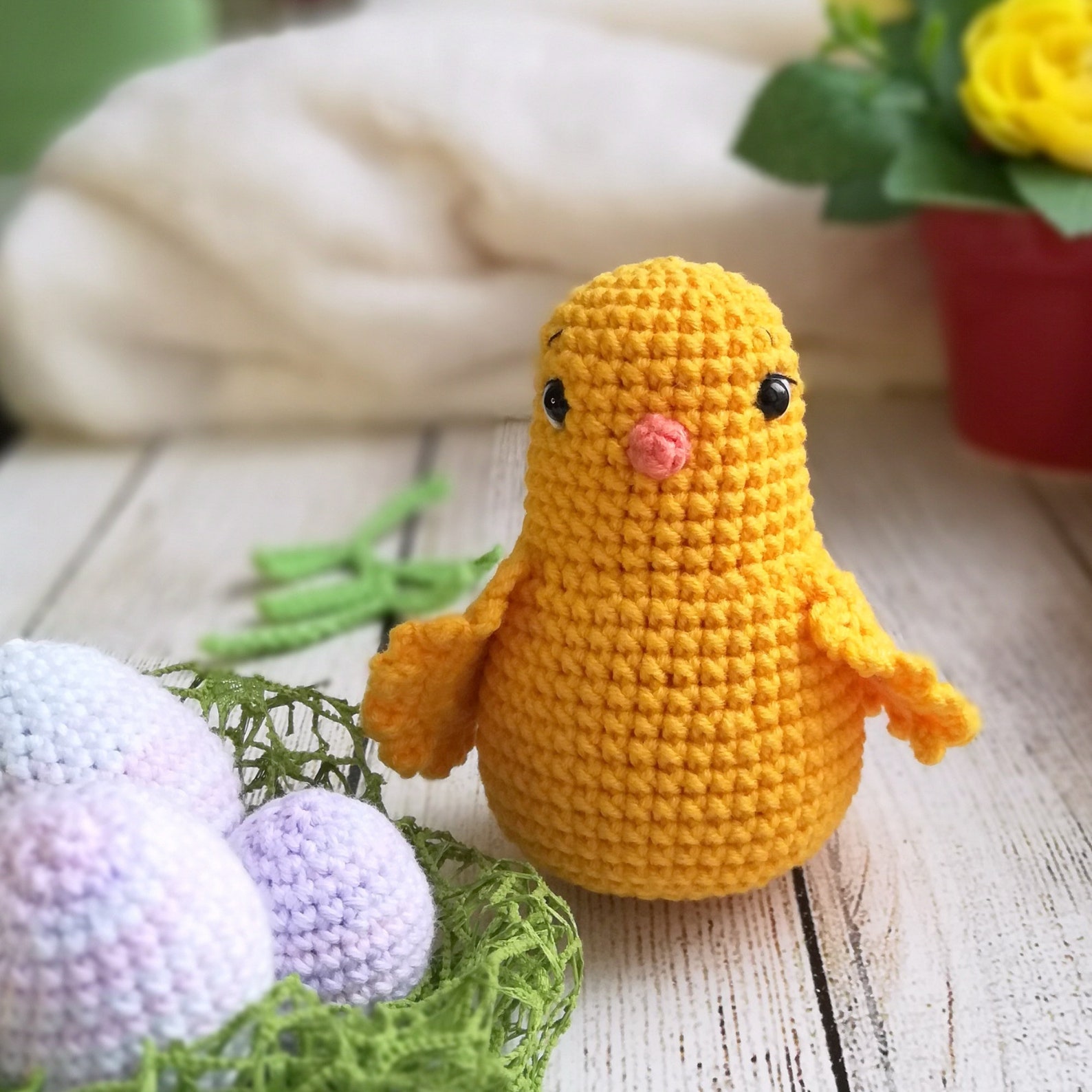 Crochet little chick pattern Easter amigurumi bird Etsy