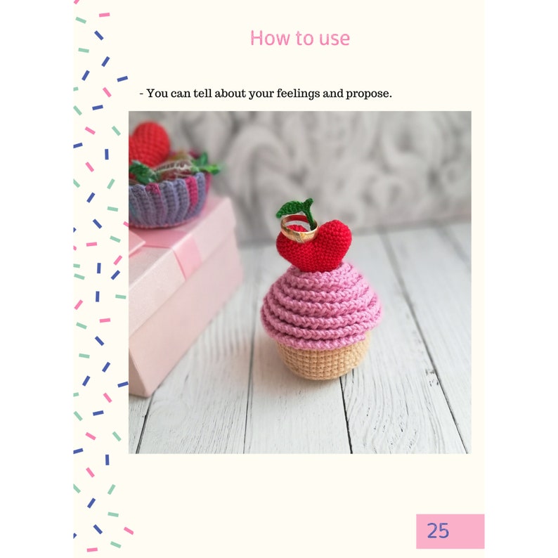 Crochet Cupcake Pattern amigurumi play food Etsy