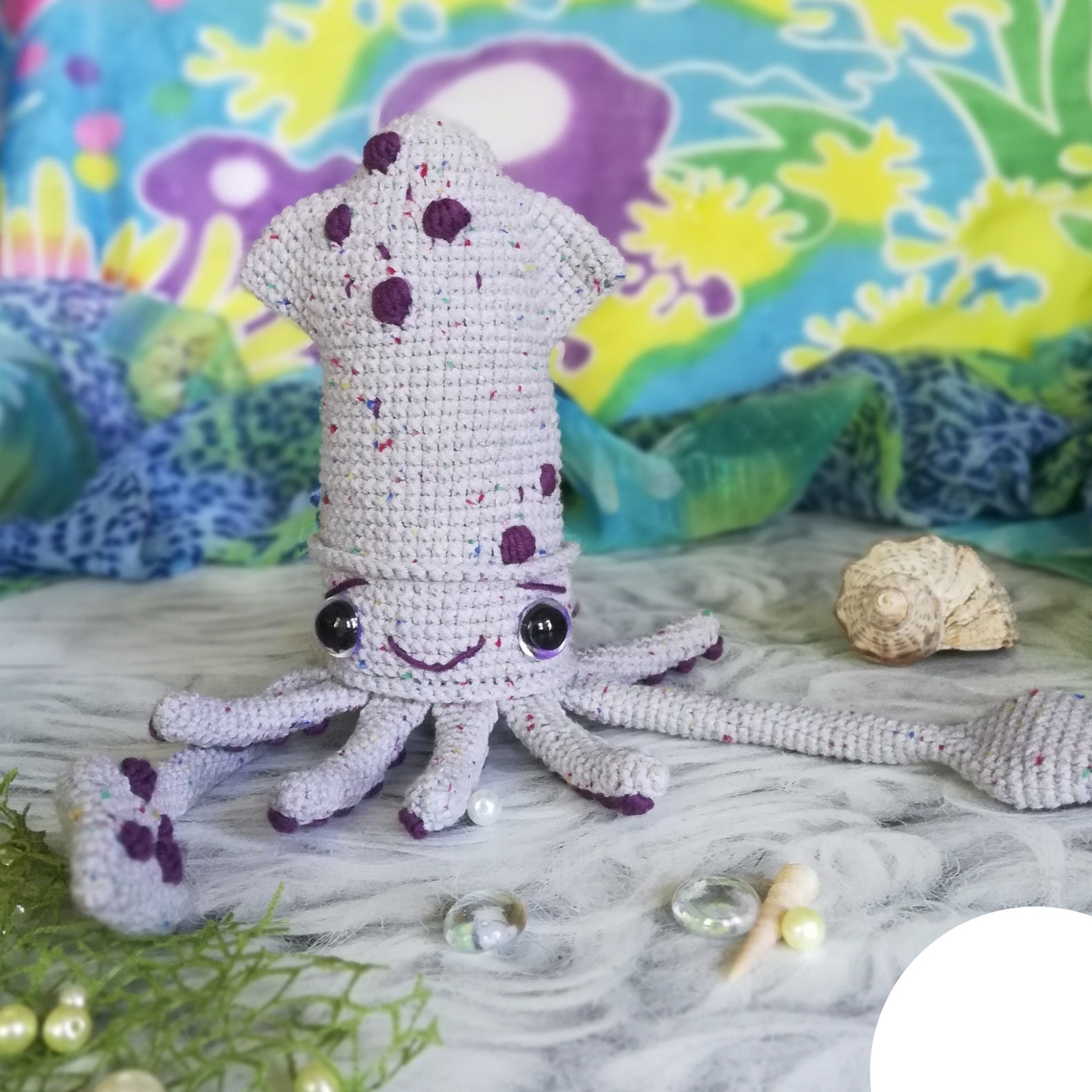 Crochet SQUID Pattern amigurumi sea animals PDF tutorial Etsy
