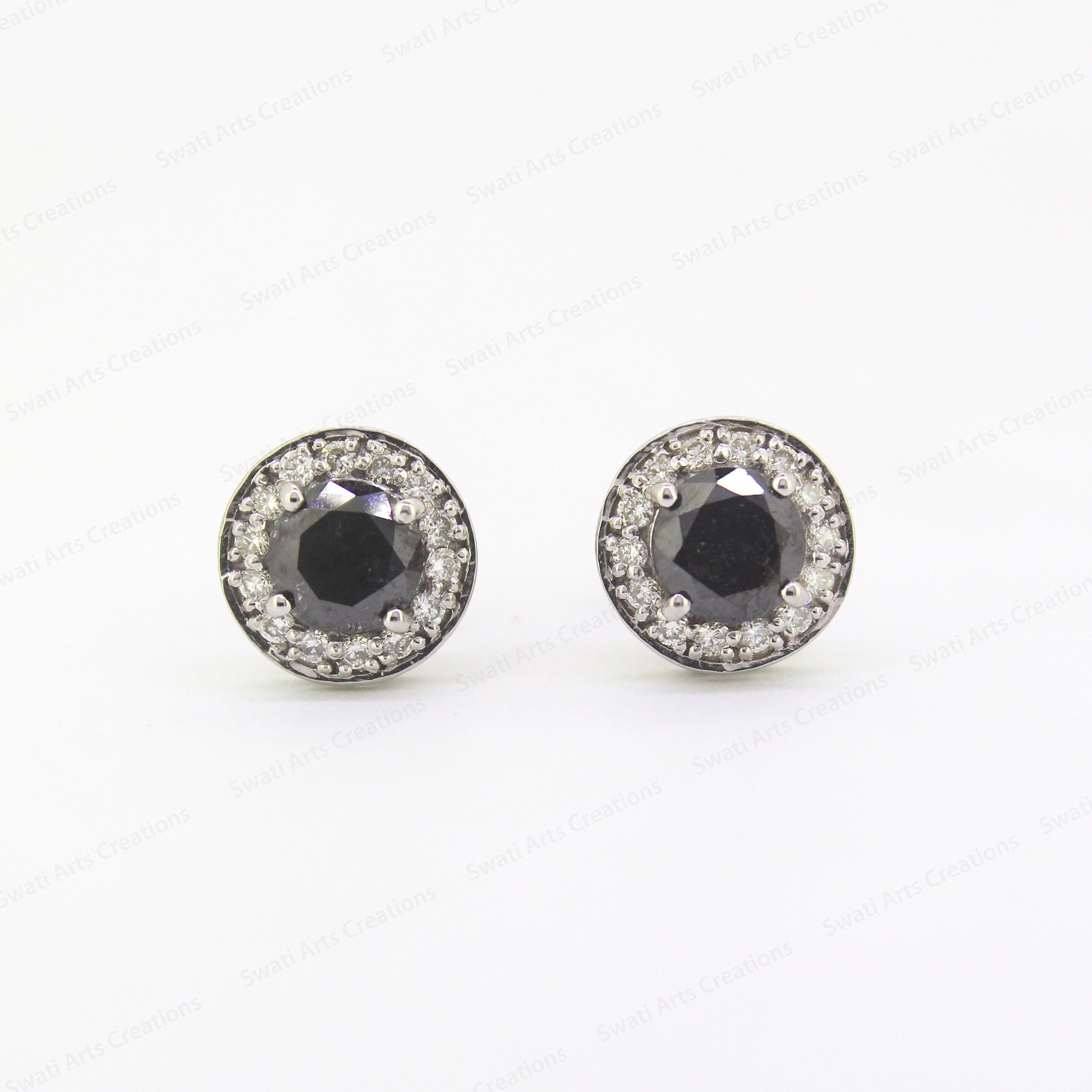 Designer Platinum Diamond Earrings for Women JL PT E OLS 43