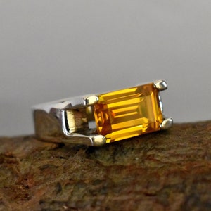 Citrine Ring, Gemstone Ring, Engraved Ring, Designer Citrine Ring, 925 Solid Sterling Silver Ring, Yellow Gold Ring, Women Ring, Mens Ring