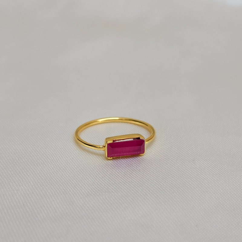 Small Ruby Ring - Etsy