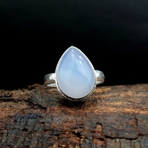 Moonstone Ring Rainbow, 925 Solid Sterling Silver Ring, Natural Pear Shape Gemstone, Rose Gold Finish, 22K Yellow Gold Fill Ring