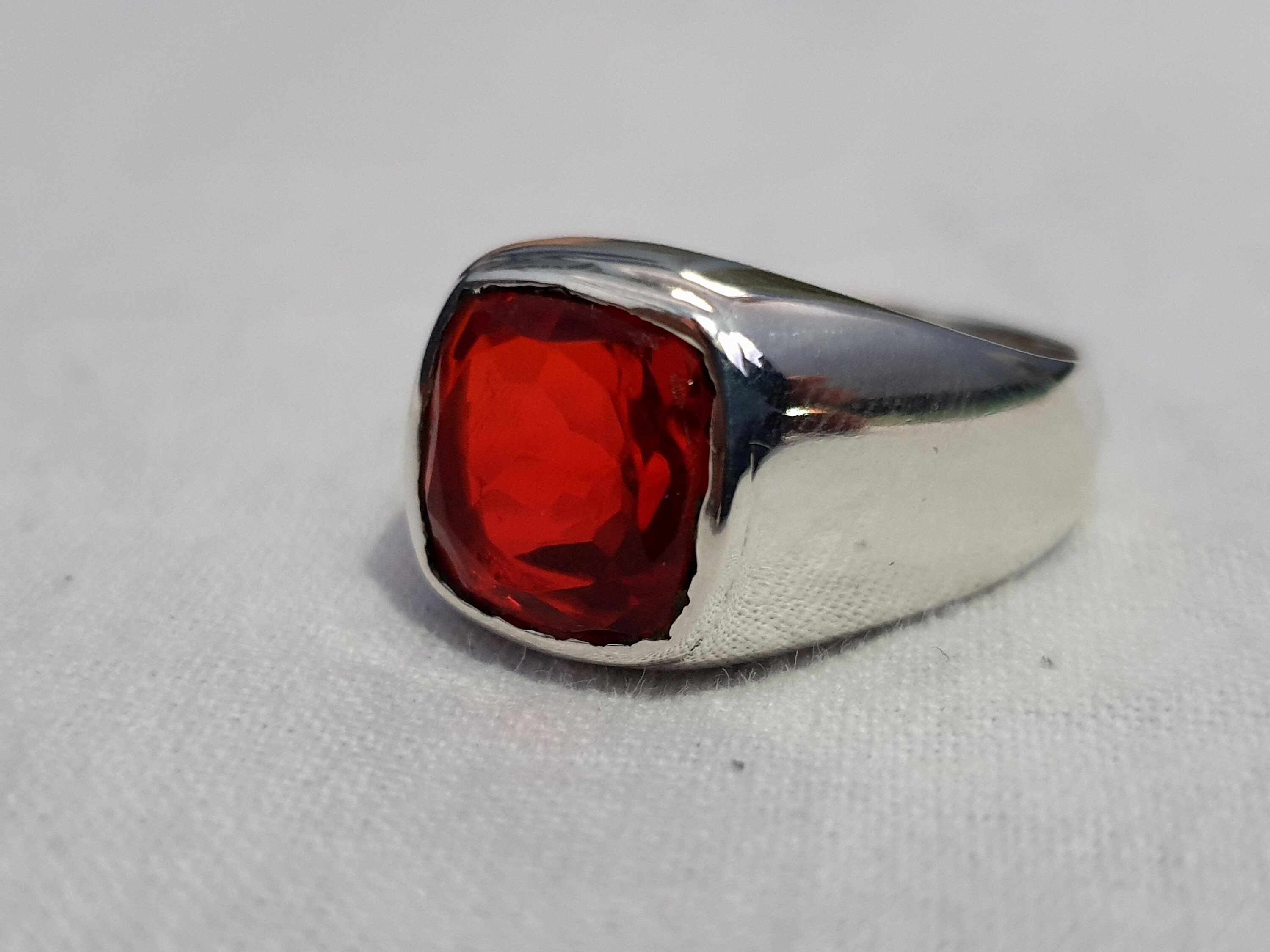 Red Garnet Ring 925 Solid Sterling Silver Ring Red Garnet - Etsy