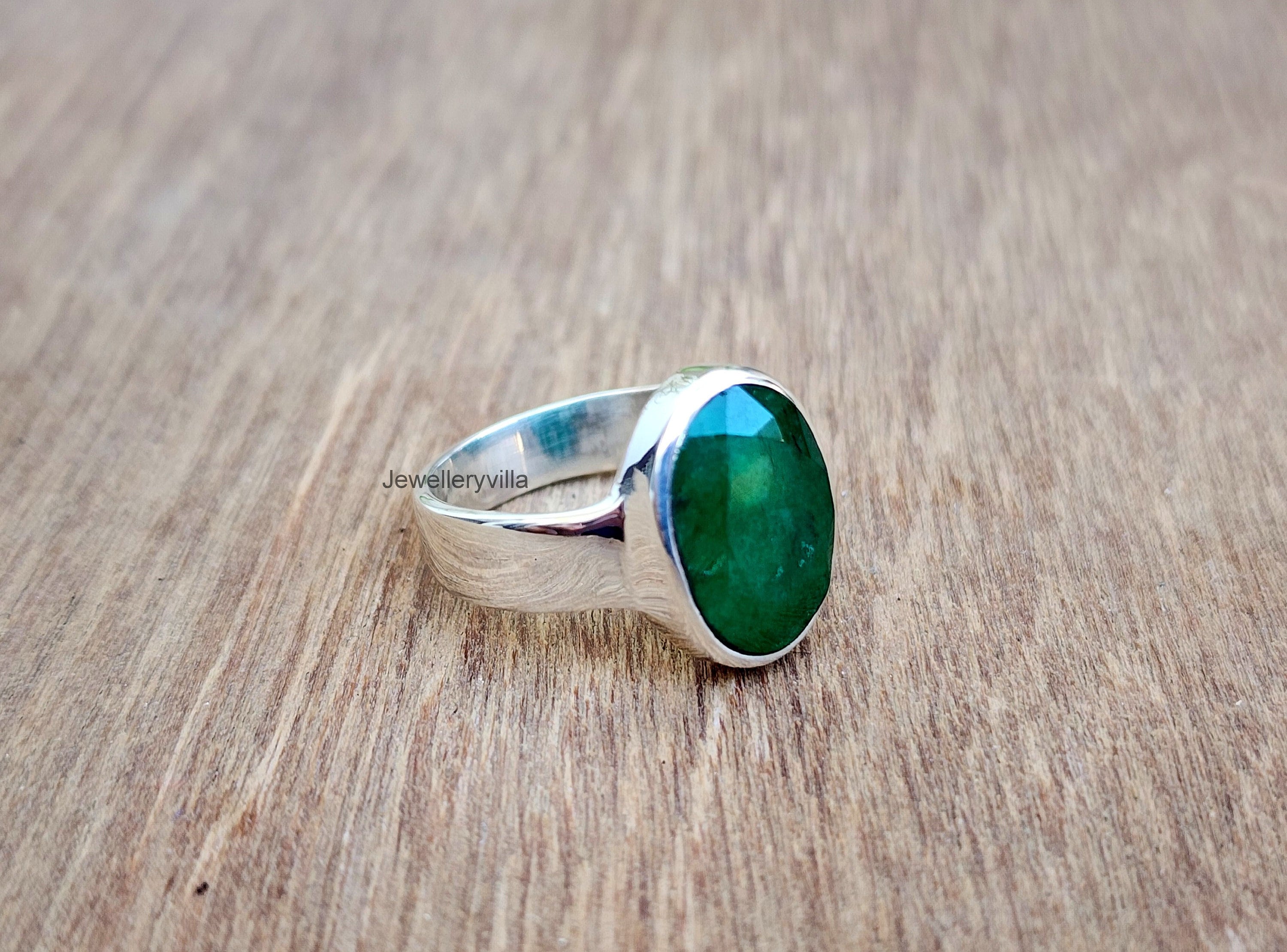 Silver sale panna ring
