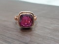 Gorgeous Pink Tourmaline Ring, Solid Sterling Silver Ring, Tourmaline Quartz Stone, Womens Ring, Pink stone ring, gift Ring, handmade ring