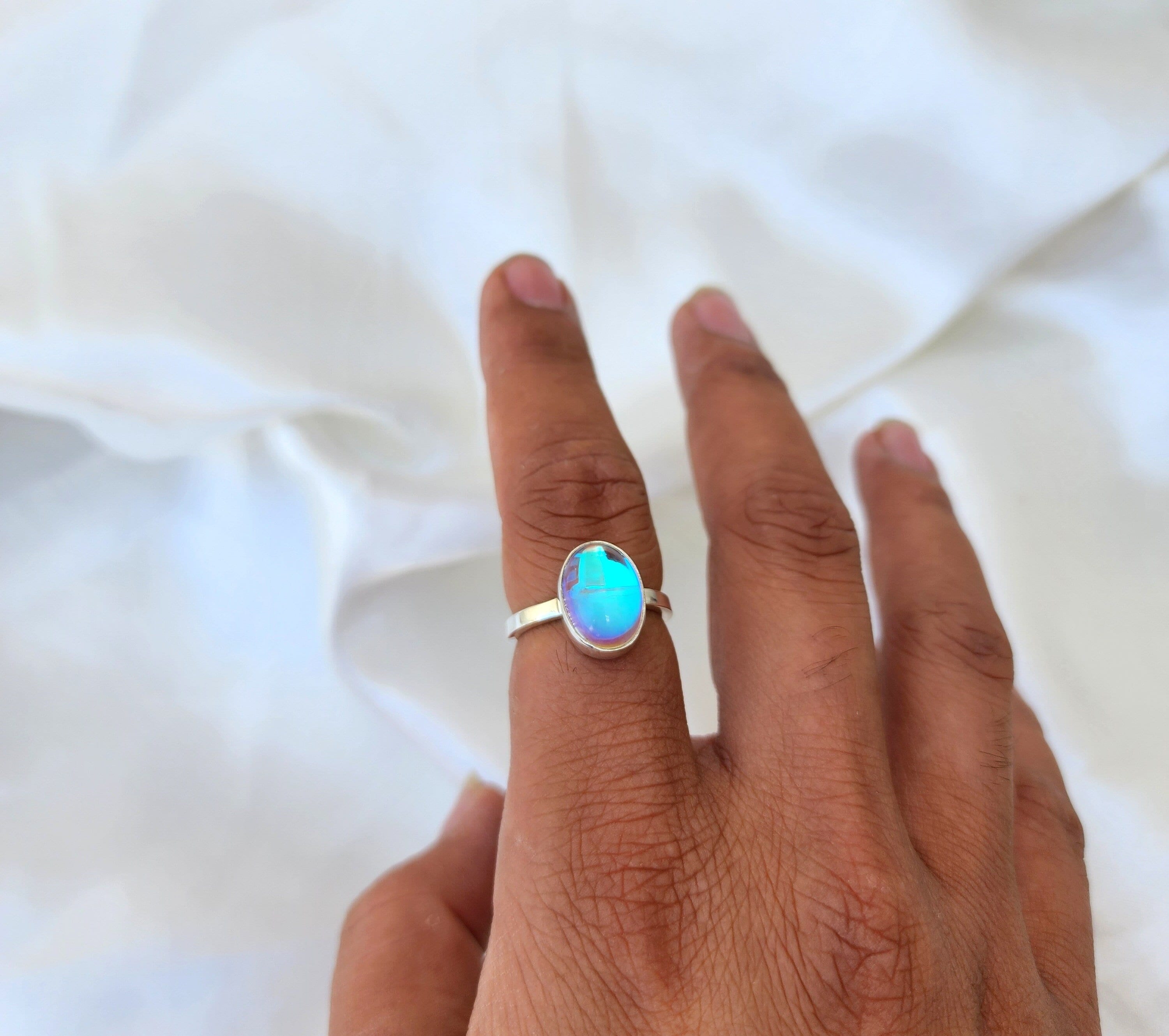 Aqua Aura Ring Gold - Etsy