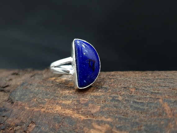 Sold Fine Designer 14K Solid Gold Lapis & Diamond Ring - Women's & Men's |  Native American Jewelry