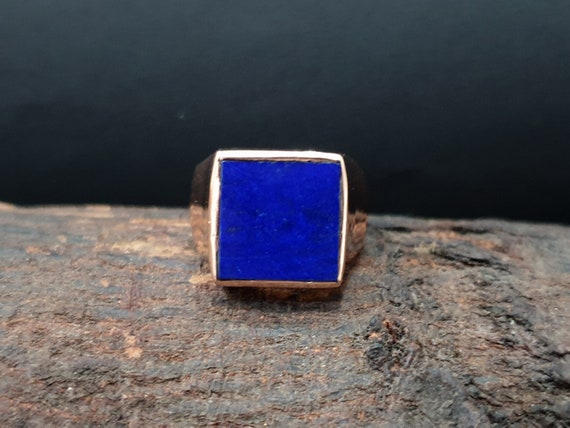 Amazon.com: SILVESTO INDIA Round lapis Lazuli Ring Solid Silver Handmade  925K Silver Ring Mom mothers Ring Dainty Silver Bridesmaid Gift Roman Art  Rings For Women (9) : Handmade Products