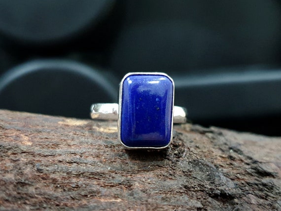 Georg Jensen Sterling Silver Lapis Lazuli Ring No. 46A by Harald - Ruby Lane