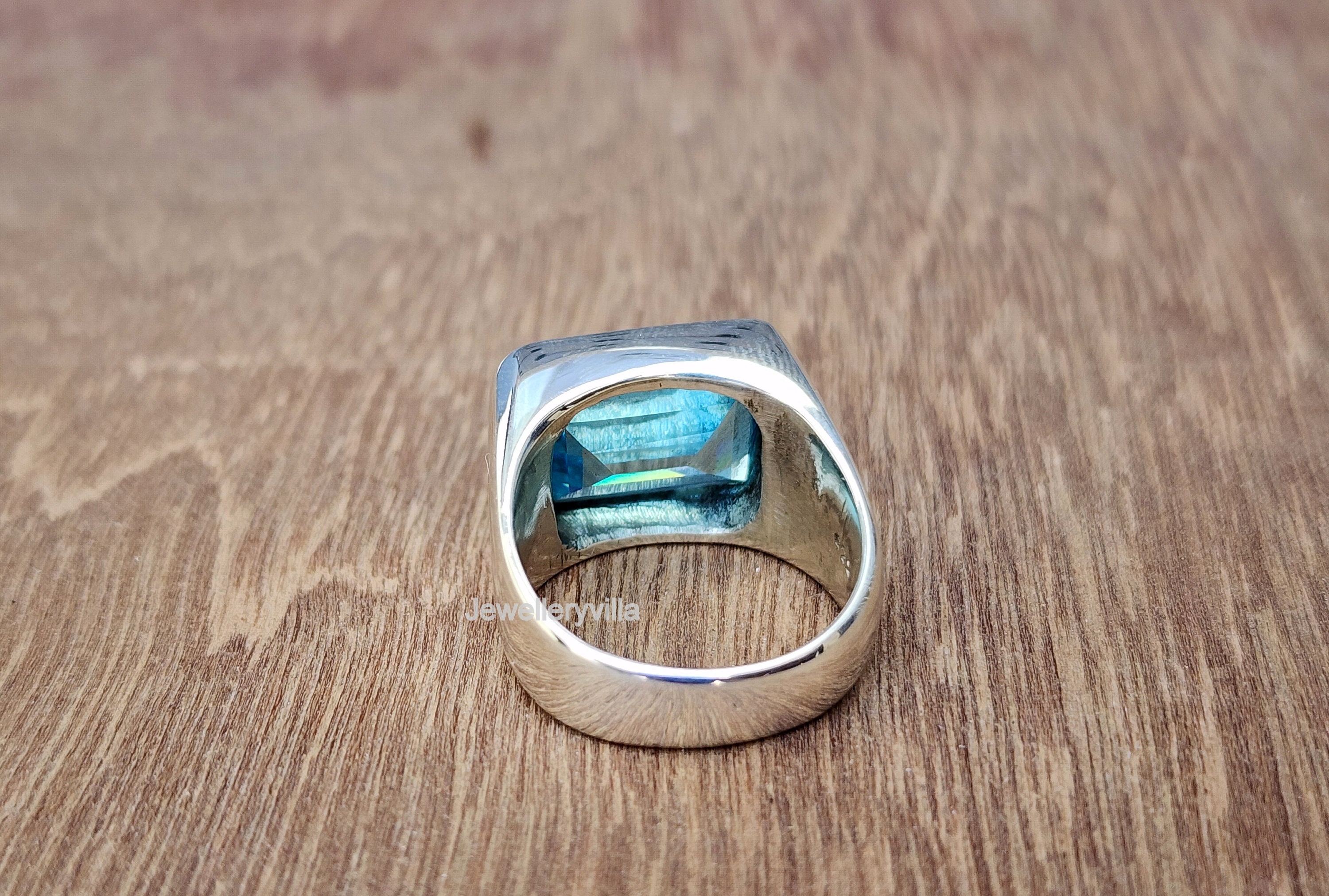 アクセサリー Smoky Blue stone signature ring mini S467f6b1ebebe4c8c879fc8ed6cc90