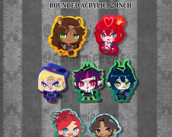 2026 Twisted Wonderland Gummy Acrylic Charms