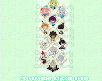 PREORDER Circle Magic Apprentices Teachers and Villains- Transparent Sticker Sheet.