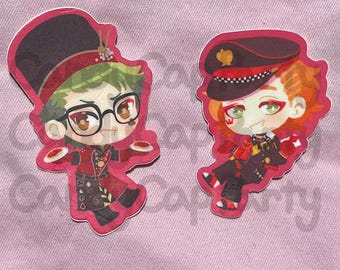 Trick King Cater and Queen's Chef Trey Stickers