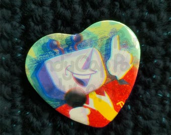 Deltarune Tenna (Mr Ant Tenna) Heart Button