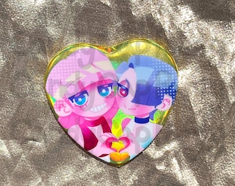 PSG Holographic Heart Button