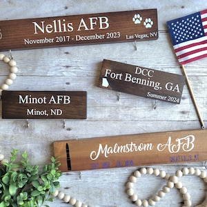 Single Location Board Add-On for Military Home sign