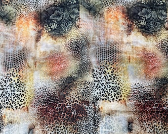 Leopard Print Silk Fabric