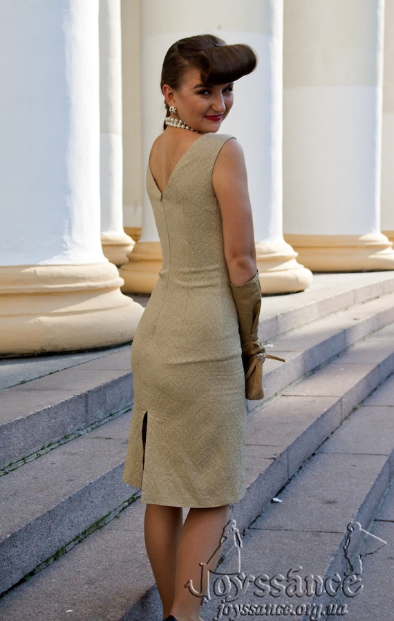 Vintage 1960s dress, 60s sleeveless dress, 1960s e