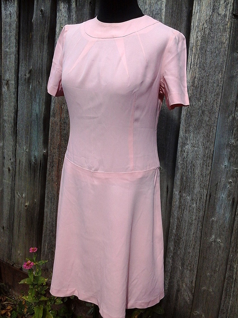 pink 60s dress