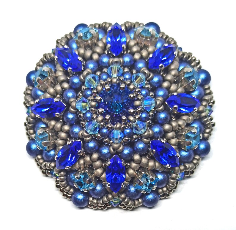 Beading Tutorial fleur Brooch Pattern Seed Bead Etsy
