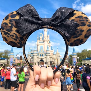 Cheetah print Mickey Ears Headband | Disney Parks animal kingdom headband