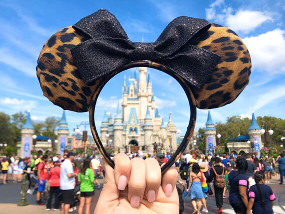 Disney Parks Leopard Animal Print Headband Tokyo Disney Resort Headband Ears Minnie Mouse leopard print  main image 2